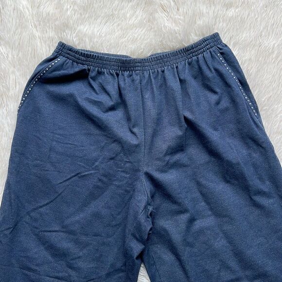 Alfred Dunner Vintage 90’s Bling Pockets Pull On Denim Pants Size 14 - Picture 4 of 6